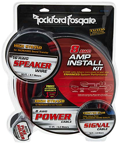 Rockford Fosgate RFK8X - 8 AWG Complete Installation Kit Rockford Fosgate RFK8X - 8 AWG Complete Installation Kit